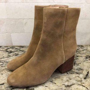 ! J.Crew $178 Sadie Ankle Boots Suede Shoes K0039